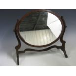 A Victorian mahogany dressing table / toilet mirror