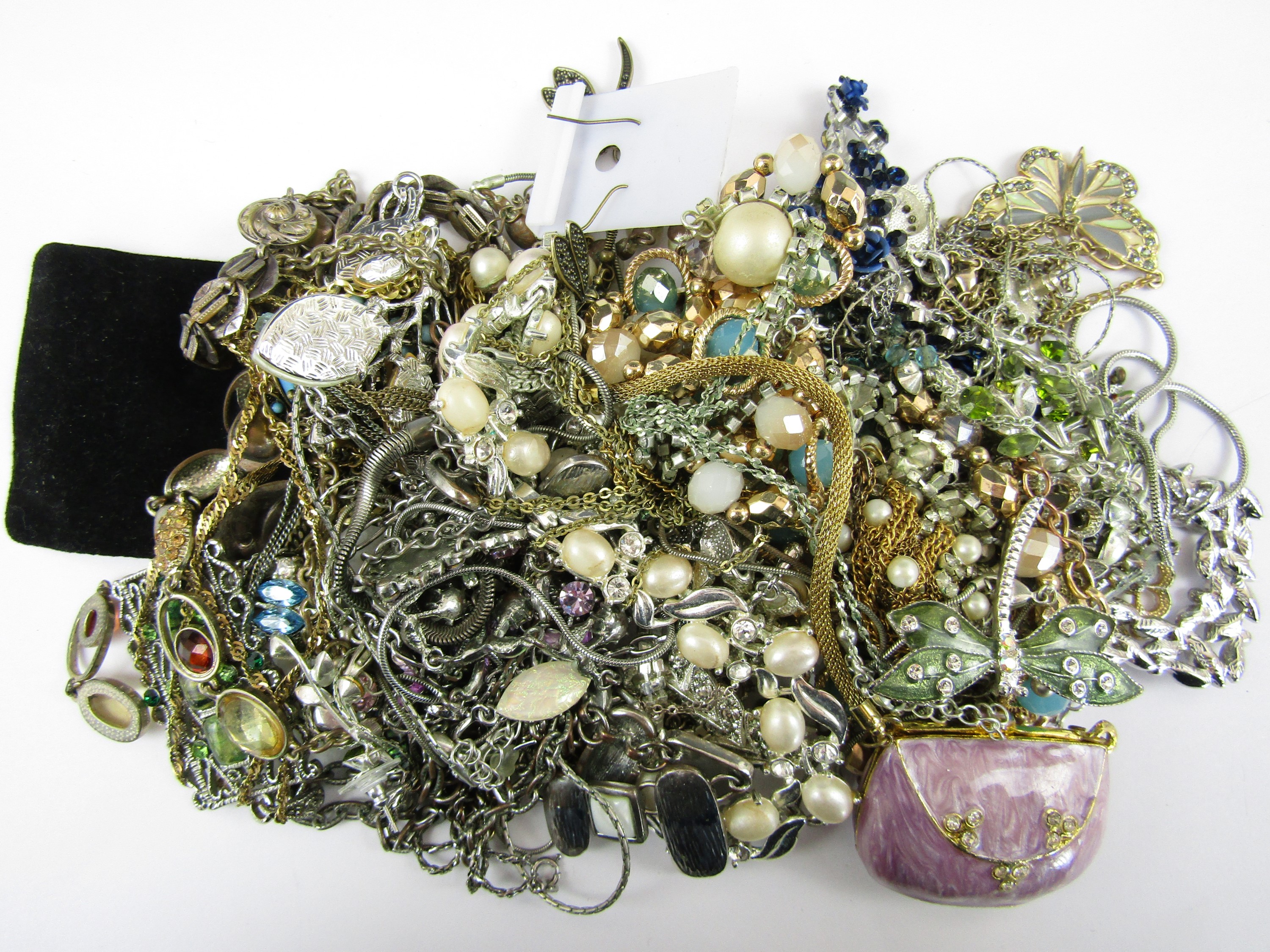 Vintage and modern costume jewellery, comprising pendant necklaces etc, including Past Times type