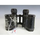 A set of Second World War German 6 x 30 Dienstglas / binoculars, bearing manufacturer's code ddx, (