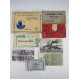 First World War period French postcards and German banknotes etc.