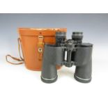 A cased pair of Sperling 10x50 binoculars