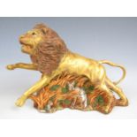 A From the Earth series resin lion figurine with original box