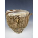 A Tanzanian hide drum (a/f)