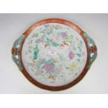 A large Japanese porcelain charger