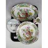 A collection of sundry vintage ceramics, including a Royal Doulton Series Ware side plate, a Royal