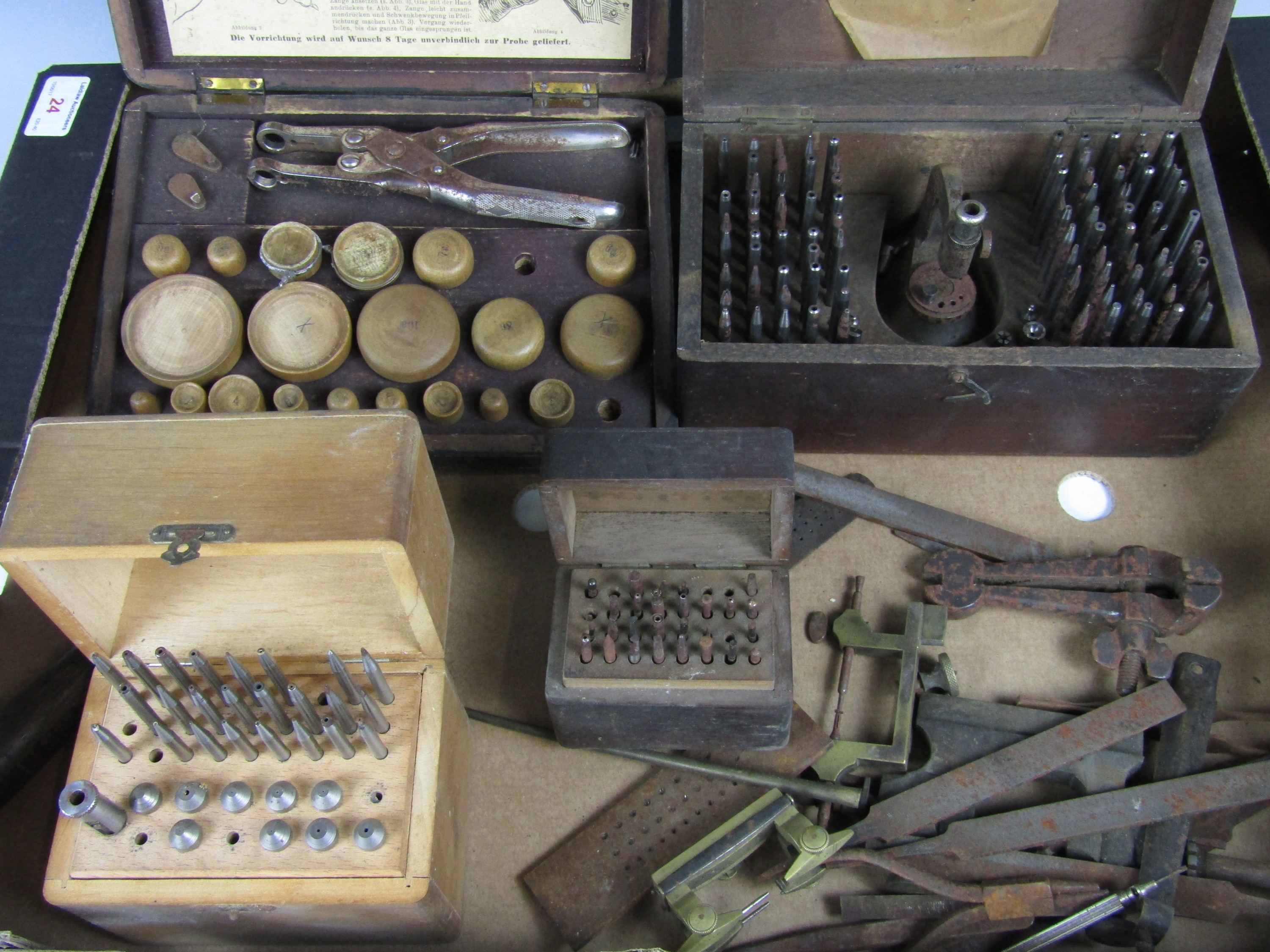 A large quantity of vintage watchmakers' tools including burrs etc. - Image 2 of 2