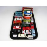 A quantity of Matchbox and Dinky die-cast cars including a Be-Ro van etc.