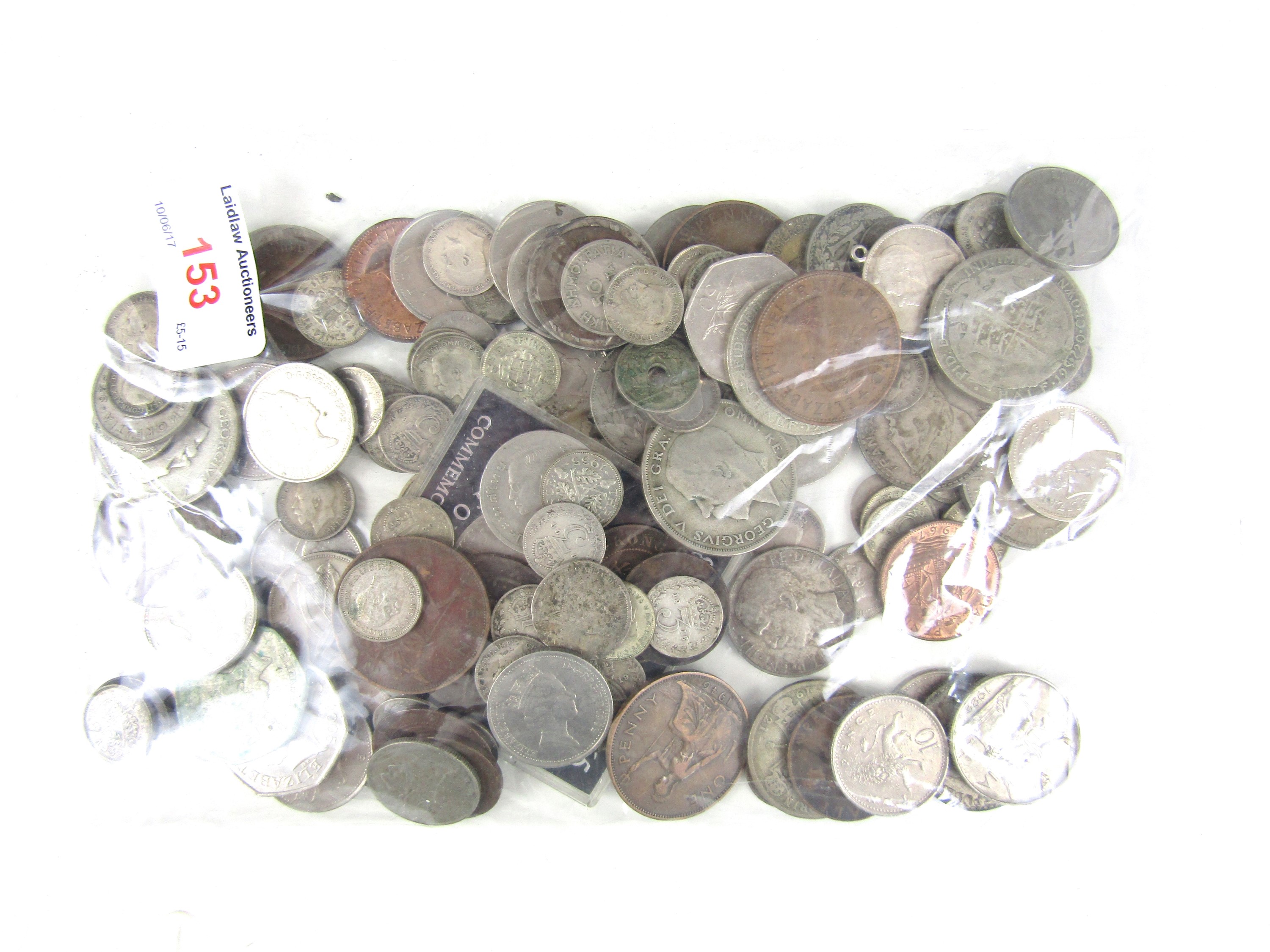 A large quantity of silver and other sundry coins