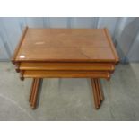 An Ex Chapmans teak nest of tables