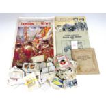 A quantity of vintage cigarette cards and a Will's Cigarette Card Album together with sundry