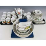 A large quantity of Royal Worcester Evesham tea and dinner wares, approximately eighty pieces