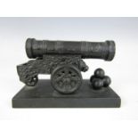 A Soviet cast iron scale model cannon 11.5 cm