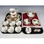 A quantity of Royal Albert tea wares including a cake plate and pin dishes etc