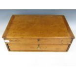 A late 19th / early 20th Century clerks pine writing slope, 57 x 35 x 24 cm