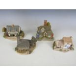 Four Lilliput Lane cottages