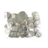A quantity of GB silver coins circa 1920 - 1946, 810 g total