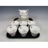 A quantity of Regency porcelain tea wares