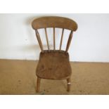 A Victorian child's Windsor chair