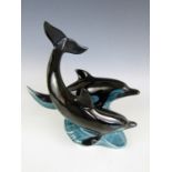 A Poole Pottery dolphin figurine