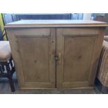 A 19th Century pine cupboard, 81 x 42 x 66 cm