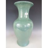 A large celadon vase