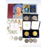 A quantity of royal commemorative coins and similar