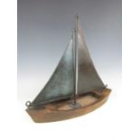 A contemporary interior decor model of a sail boat