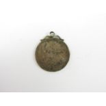 A Boer War ZAR silver coin converted to a fob