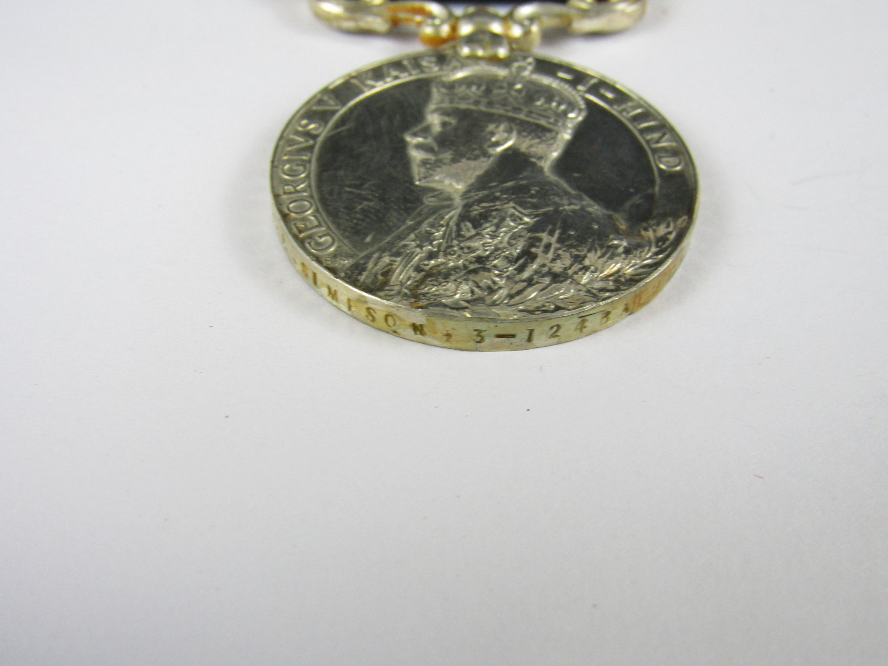 A George V India General Service Medal to Lieut J A Simpson, 3-124 Baluch Infantry - Image 3 of 3