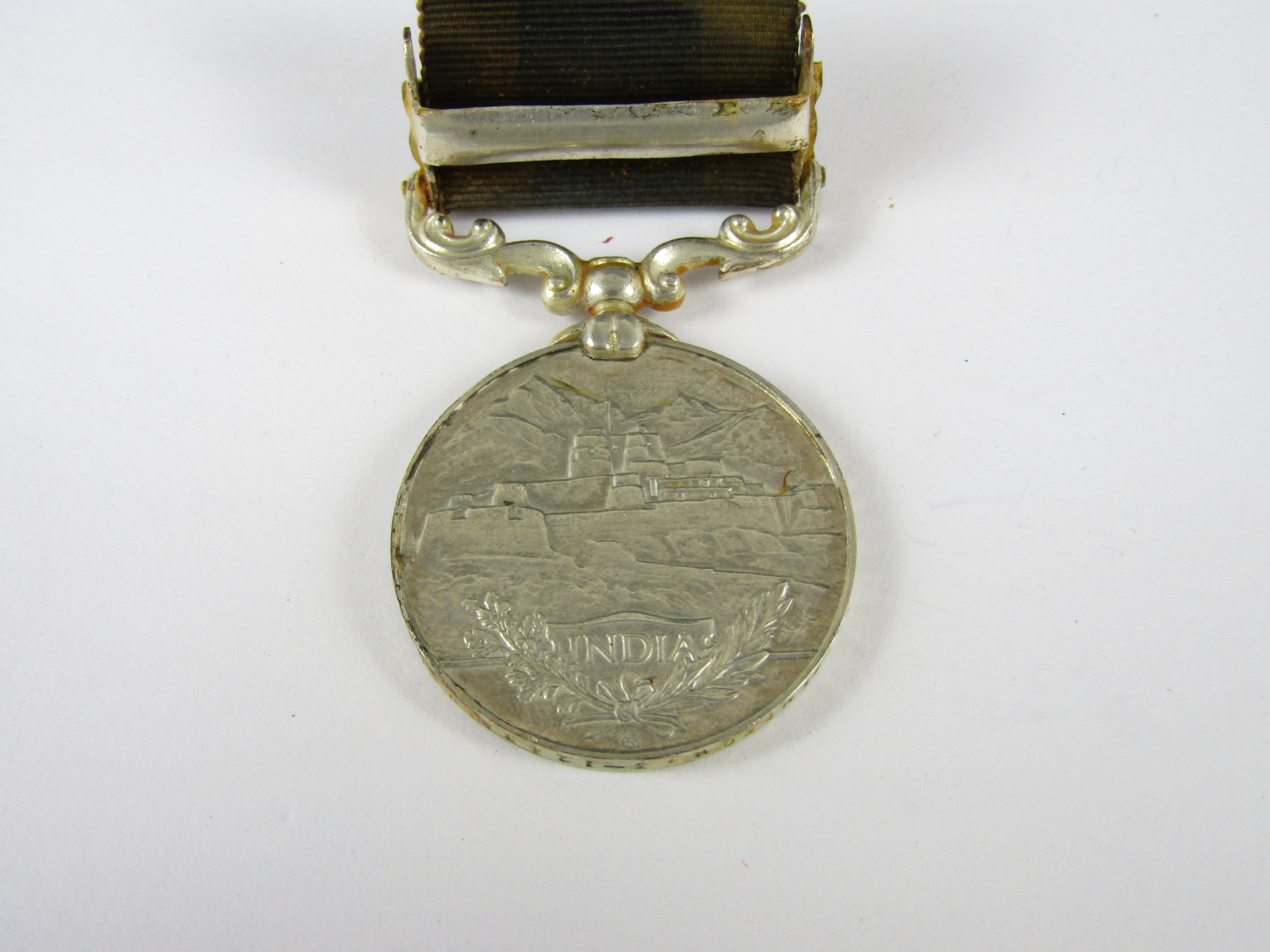 A George V India General Service Medal to Lieut J A Simpson, 3-124 Baluch Infantry - Image 2 of 3