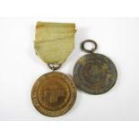 Two British Red Cross Great War service medals