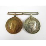 A George VI Naval Reserve Long Service Medal and Mercantile Marine Medal pair to 5883 D Thomas F