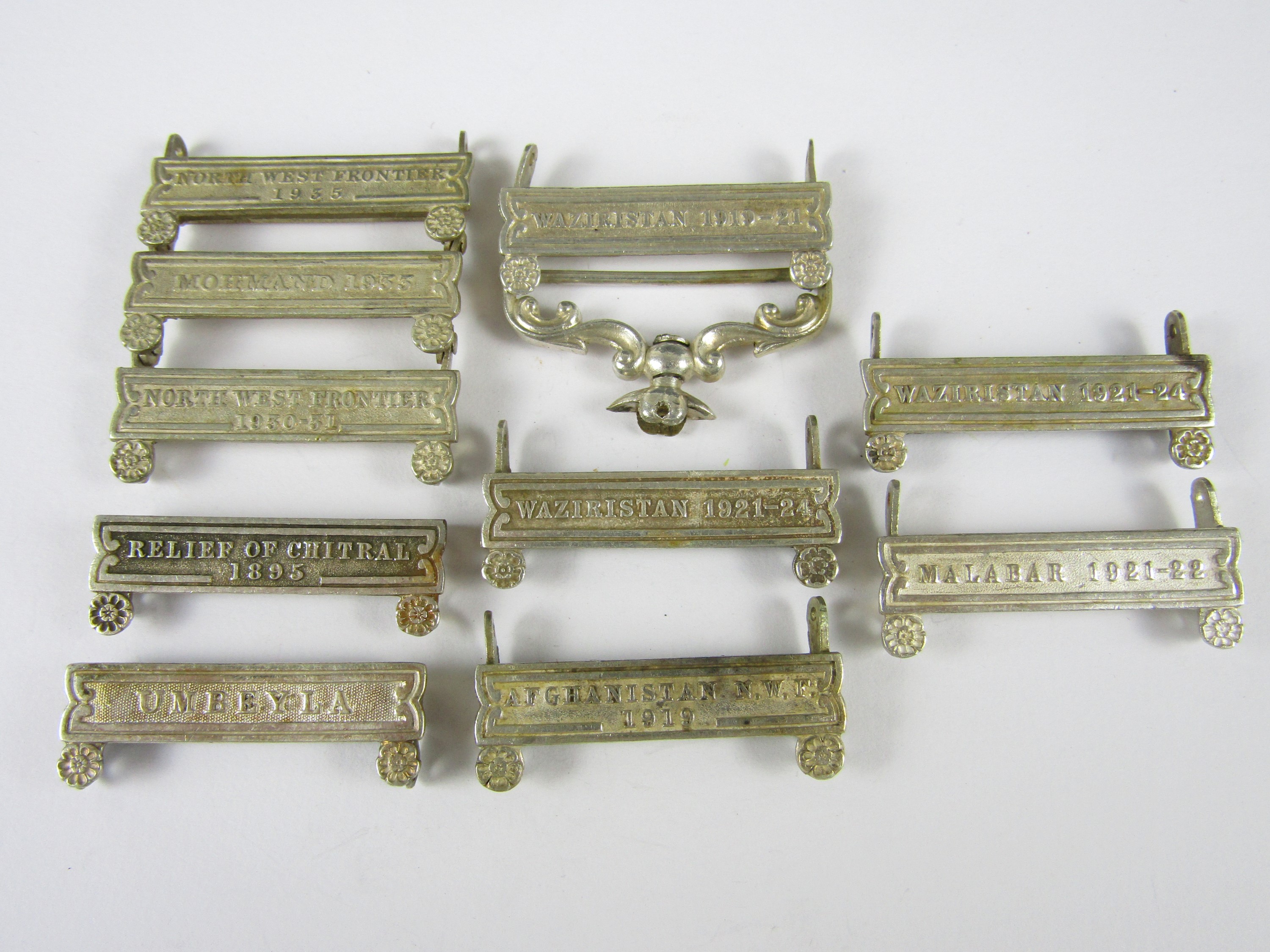 Various India Service Medal clasps