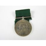 A Victorian Volunteer Long Service medal to No 338 Lce Sergt J Kerr, G Coy, G R Vol