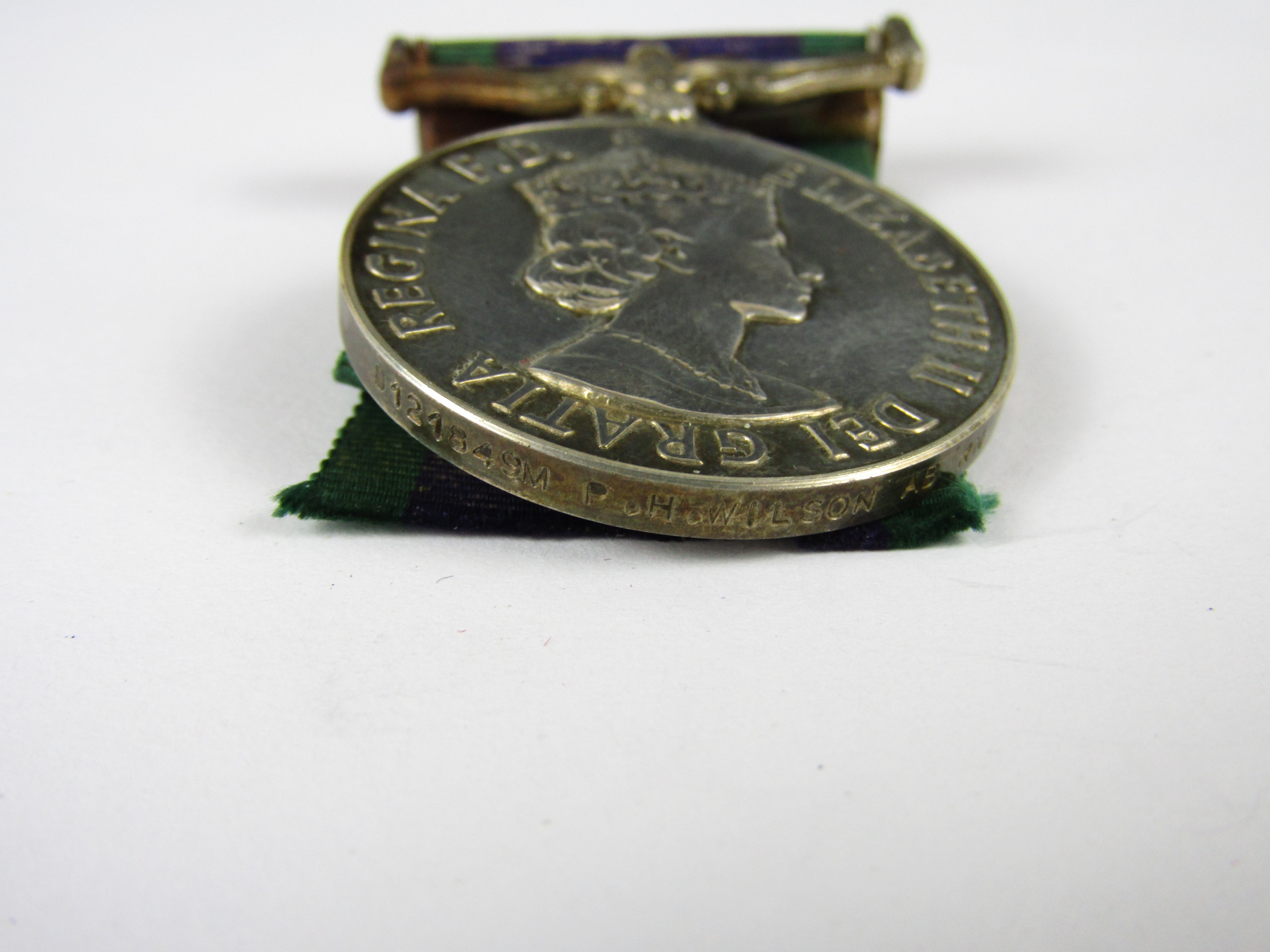 An Elizabeth II General Service Medal, clasp Northern Ireland to D 121849M, P H Wilson, AB RN - Image 2 of 2