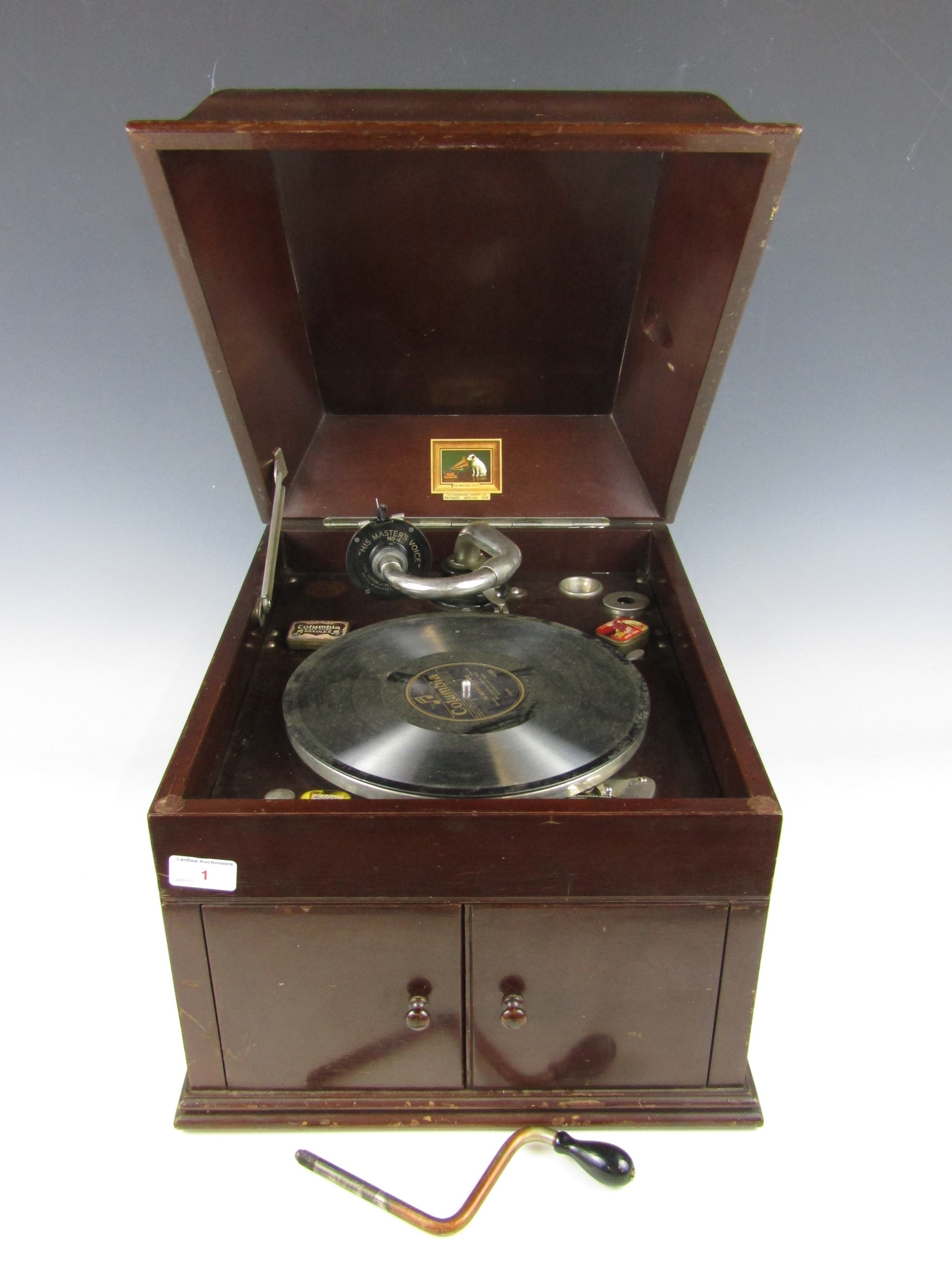 A vintage HMV gramophone