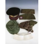 A quantity of US military headgear