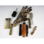 A quantity of gun cleaning tools