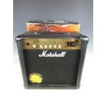 A Marshall MG15 guitar combo amplifier