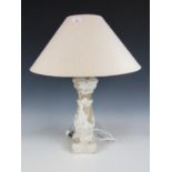 An architectural table lamp