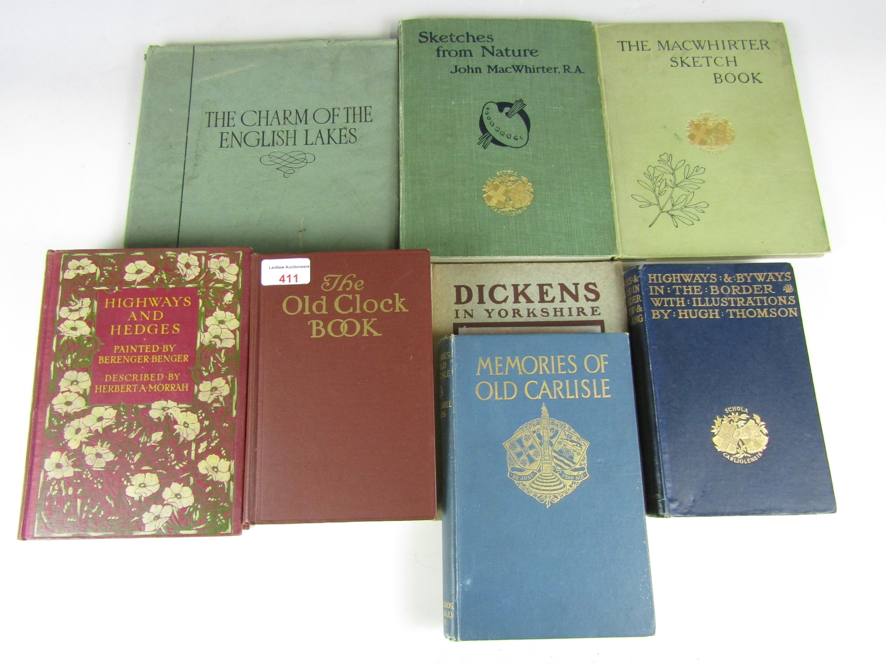 Sundry books including The Old Clock Book and Dickenson Yorkshire etc