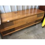 A 1960's HMV teak radiogram (a/f)