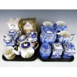 A quantity of Rington's blue and white wares including ginger jars etc