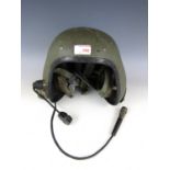 A late 20th Century British Army armoured fighting vehicle crewman's helmet