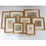 A large quantity of uniformly framed fine art prints