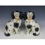 A pair of Staffordshire dogs (a/f)