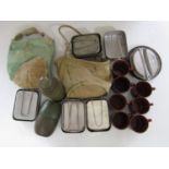 A quantity of largely post-War mess kit, bottle, canvas buckets etc