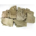 A large quantity of 1940s and later khaki drill clothing