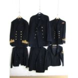 Six various Naval tunics