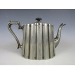 A late 19th century James Dixon of Sheffield Britannia metal teapot